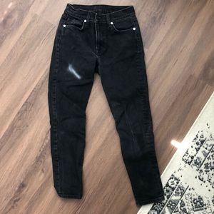 BALDWIN Black High Waisted Jeans
